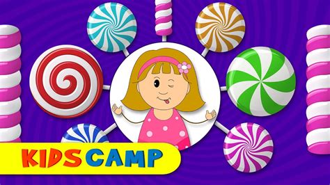 Yummy Lollipops Candies Colored For Children To Learn By