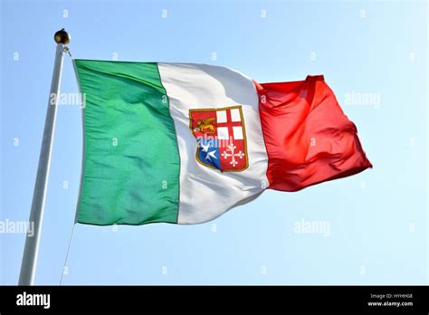 Italian Maritime Republic Flag Wave Stock Photo Alamy