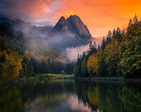 Free Download Hd Wallpaper Lake Mountains Forest Germany Mist