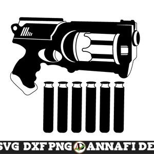 Nerf Gun SVG Nerf Svg Vector Cri Cut File Clipart Etsy