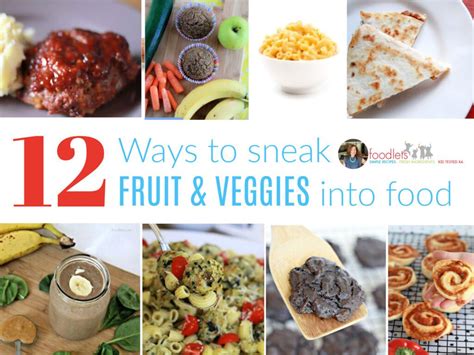 Recipes For Picky Eaters 12 Ways To Add Secret Fruit And Veggies Foodlets
