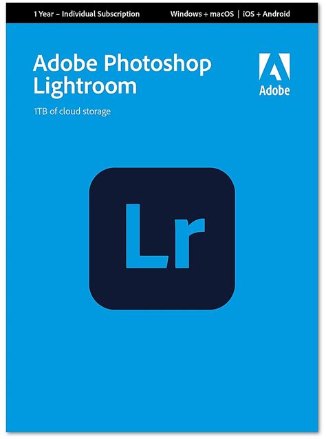 Adobe Photoshop Lightroom 1 Year Subscription Mac Os Windows