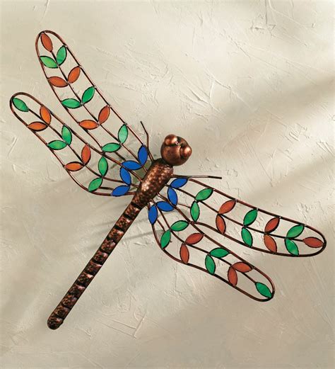 Stained Glass Dragonfly Wall Art Grand Gardens Dragonfly Wall Art