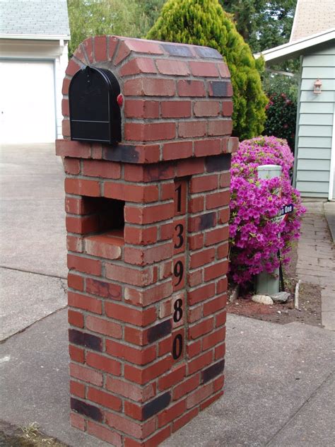 Mailbox Lake Oswego Red Brick Arch Landscaping Mailbox Insert