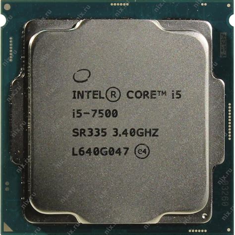 Cpu Intel Core I5 7500 34 Ghz4coresvga Hd Graphics 63016mb65w8