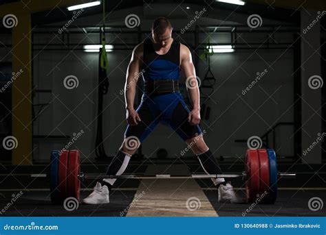 Powerlifter Man Deadlift Competition Stock Photo Image Of Hold