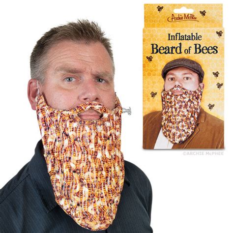 Inflatable Beard Of Bees Archie Mcphee And Co