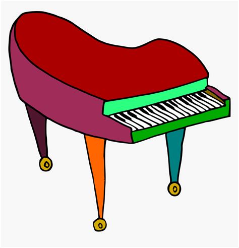 Transparent Playing Piano Clipart Cartoon Colorful Piano Hd Png