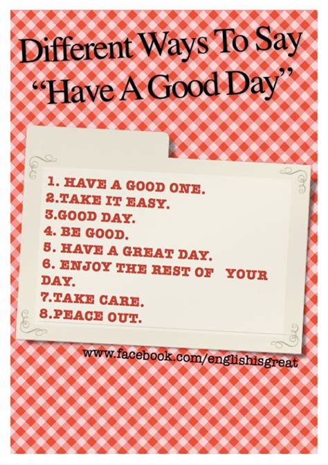 How To Say Have A Good Day In A Different Way Other Ways To Say