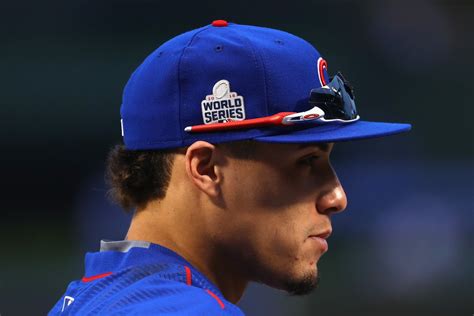 Ednel javier báez, nicknamed el mago, is a puerto rican professional baseball shortstop for the chicago cubs of major league baseball. Javier Baez in World Series - Cleveland Indians v Chicago ...