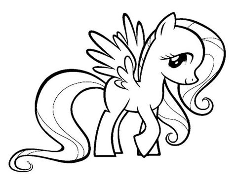 My Little Pony Fluttershy Coloring Page - Download & Print Online