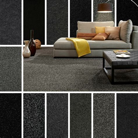 Anthracite Cord Carpet With Feltback Free Samples Carpet Available