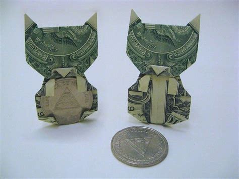 Dollar Bill Cat Dollar Bill Origami Dollar Origami Origami