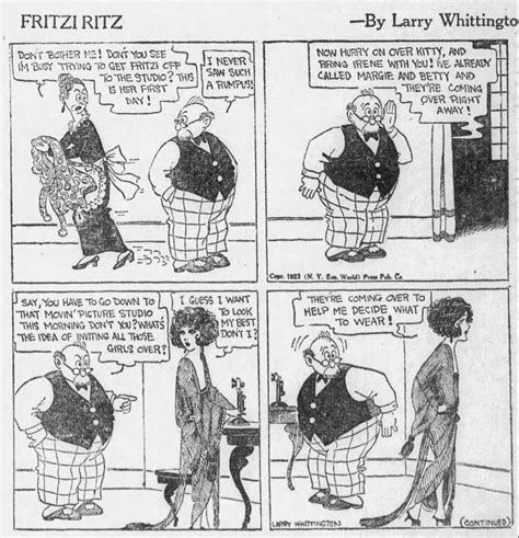 Nancy Comics By Ernie Bushmiller On Twitter The 20’s Fritzi Ritz By Larry Whittington 4 26 23