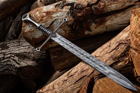 Damascus Sword Custom Sword Personalized Sword Engraved Etsy