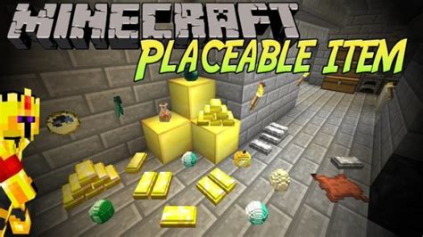 Placeable Items Mod Para Minecraft 1144 1122 1112 1102 17