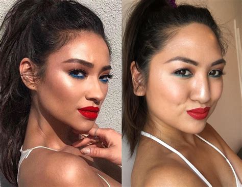 Cc Pls Shay Mitchell Inspired Blue Liner Red Lips Rmakeupaddiction