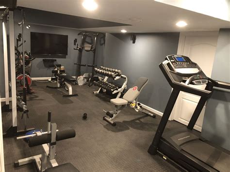 Finished Basement With Gym The Basic Basement Co