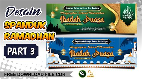 Cara Membuat Spanduk Ramadhan 1444 H 2023 Di Coreldraw Free Cdr Part
