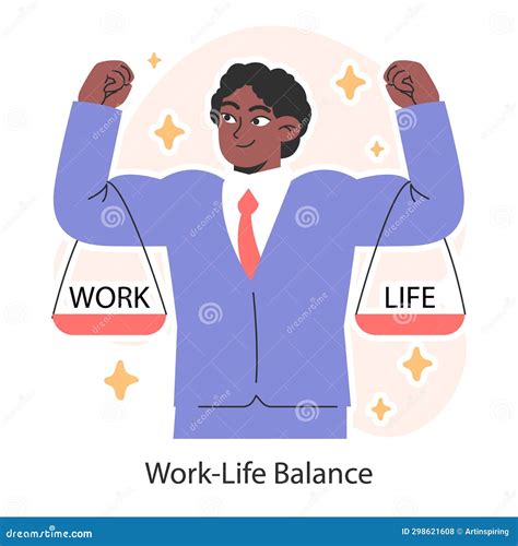 Work Life Balance Man Skillfully Balancing Work And Life Stock