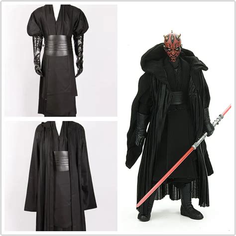 Star Wars Darth Maul Tunic Robe Costume For Men And Women Halloween