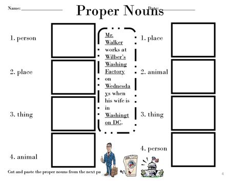 Proper Noun Person Place Animal Thing Noun Worksheets Theworksheets