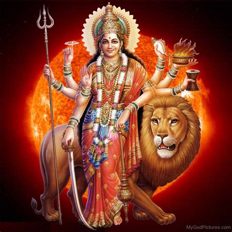 Durga Parvati Kali Uma Devi Brass Amulet Goddess Shakti Hindu Deity