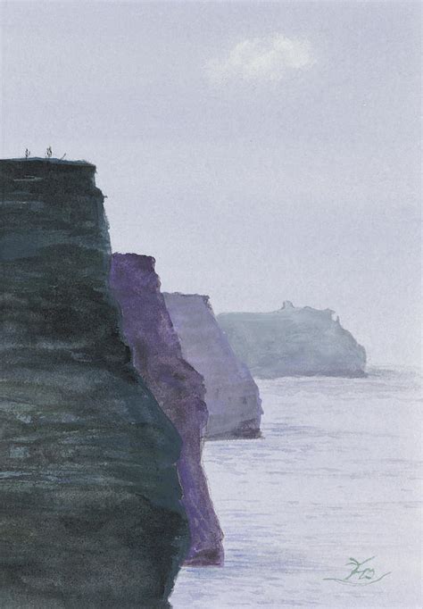 The Cliffs Of Moher Painting By Flo Markowitz Pixels