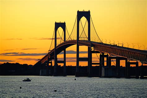 Fabulous Sunset View Of Newport Bridge Rhode Island Flickr