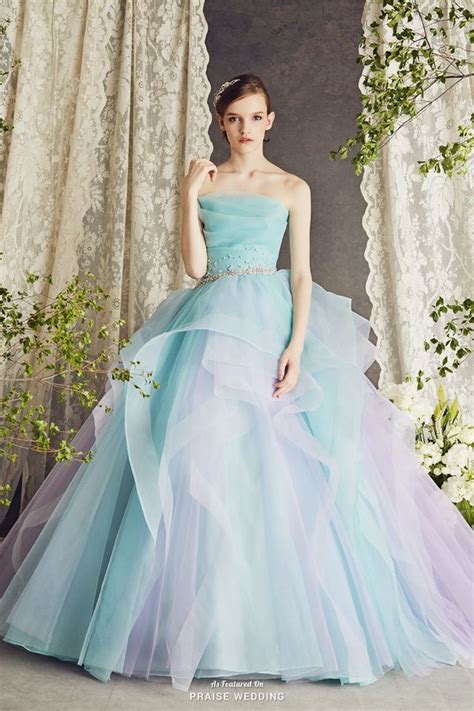 20 Beautiful Pastel Wedding Gowns Design Ideas Gowns Dresses Ball Dresses
