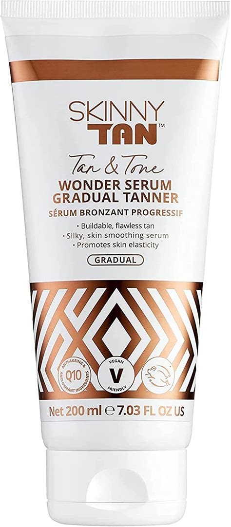 Skinny Tan Tan Tone Wonder Serum Gradual Tanner 200ml Silky Skin