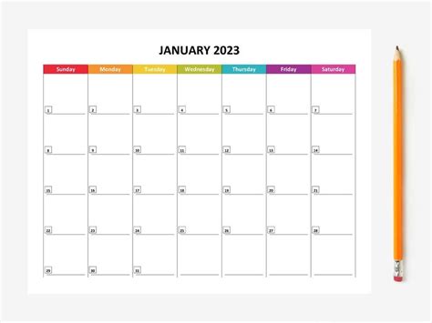 Printable 2023 Monthly Calendars Editable Etsy