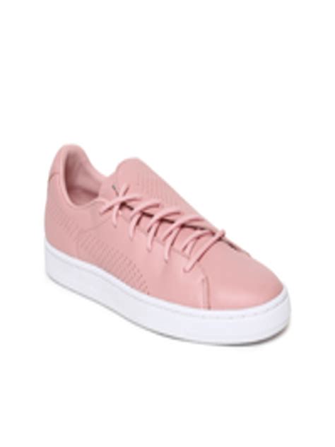 Buy Puma Women Pink Basket Crush Perf Leather Sneakers Casual Shoes For Women 8477839 Myntra