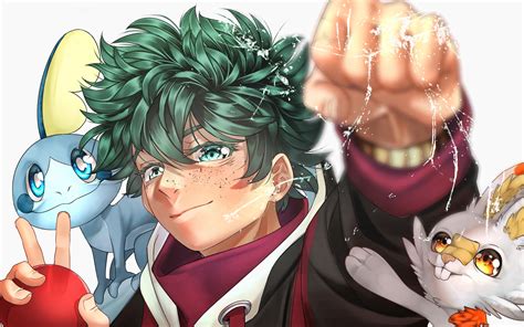 Download Wallpapers Izuku Midoriya 4k Rabbits Ochaco