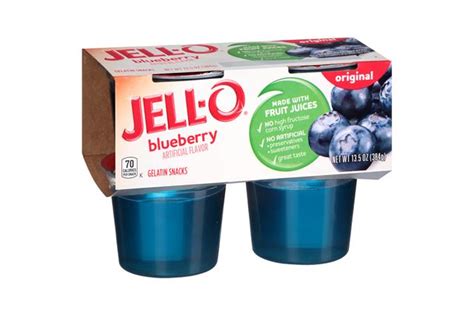 Ready To Eat Berry Blue Gelatin Dessert From Jell O Nurtrition And Price