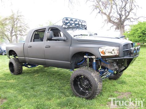 Lifted Dodge Ram Truck Charcoal Grey Ram Trucks Dodge Trucks Lifted