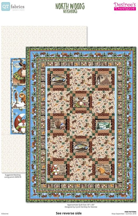 Free Pattern Quilt Patterns Panel Quilts Pattern