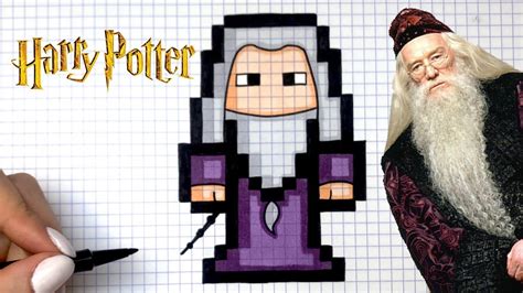 Harry potter y la piedra filosofal (videojuego). Tuto Dessin Albus Dumbledore Pixel Art - Harry Potter ...