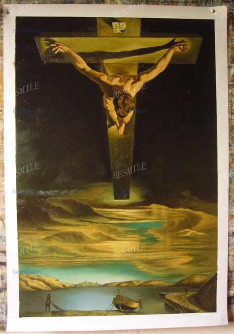Peint à La Main Peinture à Lhuile Christ De Saint John Sur La Croix