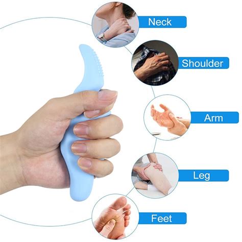 Deep Tissue Massage Thumb Saver Massager Trigger Point Massage Physiotherapy Tool 3 Color