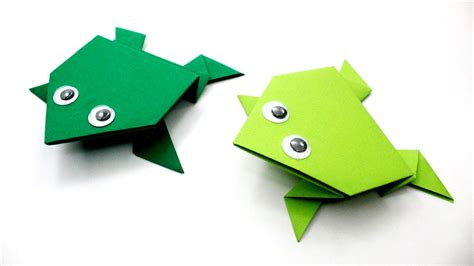 Jumping Frog Easy Basic Simple Origami For Beginners Kids Paper Diy