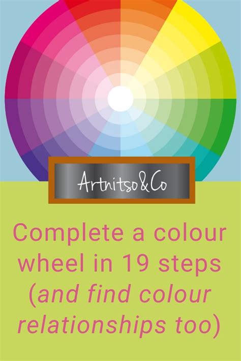 19 Steps To Complete A Colour Wheel And Find Colour Relationships
