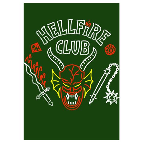 Buy Hellfire Club Neon Art Print Supergeekde