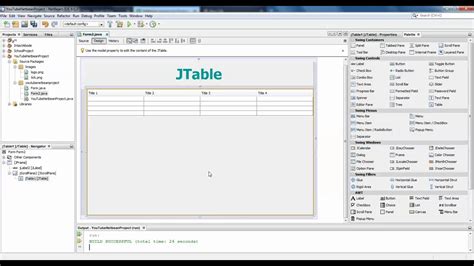 How To Add Data To Jtable In Netbeans Java Swings Youtube