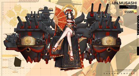 Artstation Azur Lane Design Musashi