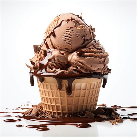 Premium Photo Chocolate Ice Cream Dessert