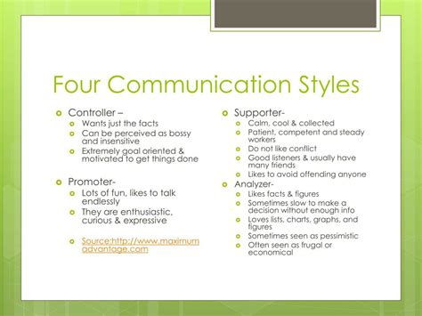 ppt communication styles powerpoint presentation free download id 5602851