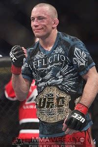 The ufc veteran had been repeatedly punched to his face in the scrap between lightweight contenders, but forgot a rule all fighters are taught about resisting the urge. MMABLOGSPOT™: Champ Georges St-Pierre OK after UFC 129 eye ...