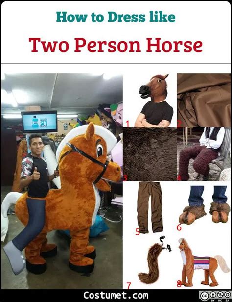 Two Person Horse Costume For Cosplay And Halloween 2023