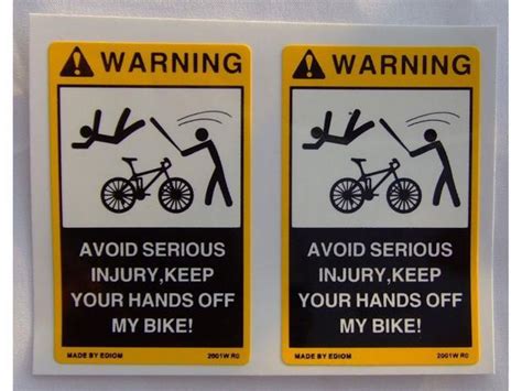 2pcs Small Stickers Decals Labels Signs For Your Bicycle